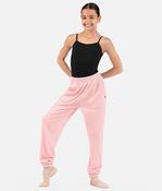 Girls Velvet Sweatpant, Cozy Dance Warm-Up with High Waist &amp; Pockets - CP80004 image