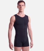 Men’s Black Zip-Front Dance Unitard - BY39 image