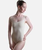 LIGHT CREAM Ballet Leotard for Adult Dancers with Adjustable Straps - CALA image