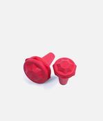 Twirling Baton Tip Set - Anti-Roll Rubber Ends for Thick-Shaft Batons