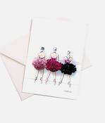 En Pointe Ballerinas Greeting Card - PLIE CARD image