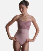 CHLOE ROSE Lace Ballet Leotard, Adjustable Strap Camisole image