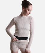 Coppola Long Sleeve Knit Warm-Up Top - CK11012W image