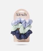 Garden Bouquet Cloud Scrunchies - 3pc Soft Hair Ties image