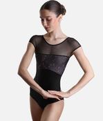 Luxury Italian Ballet Leotard with Signature Twisted Back - CONCORDIA CL Nero image