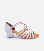 Juvenile Ballroom &amp; Latin Dance Shoes, Gel Padding, Flexible Fit &amp; Glitter Buckle - NATASHA image