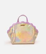 Holographic Shell Iridescent Dance &amp; Travel Bag - MERMAID KEEPALL BAG