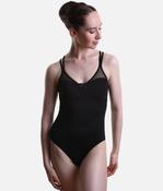Olivia Black Cross Back Ballet Leotard - L70012B image
