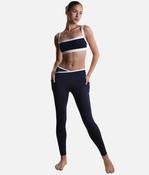 Crisscross Hourglass® Contrast Leggings - Two Deep Pockets image