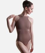 High Neck Ballet Leotard in Nut, Luciana Sagioro Collection - LS65 image