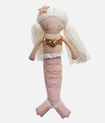 Girls Plush Doll Embroidered Face &amp; Star Hair Clip - MILA MERMAID