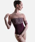 Embroidered ¾ Sleeve Ballet Leotard, Golden Label Collection - MINERVA GL Turandot image