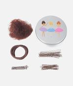 Reusable Ballet Hair Tin with Bun Essentials for Young Dancers