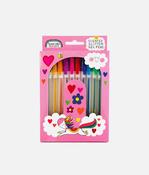 Scented Glitter Gel Pens, Unicorn &amp; Rainbow Set of 12 - SCENTGEL01 image