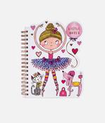 Ballerina Shaped Wire-Bound Notebook - SHAPE10 image