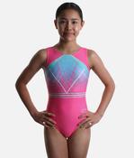 Girls Sleeveless Gymnastics Leotard with Crystal Design - Z796 Spritz image