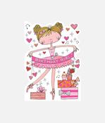 Birthday Card - Dancing Ballerina