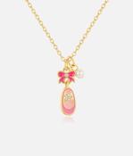 Girls Necklace, Crystal Ballet Shoe - Sweet Petite image