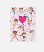 Ballerina Theme Writing Set, 30 Sheets, 20 Envelopes &amp; Stickers - WS54 image