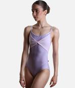 Women's Ballet Leotard, Romantic Mesh Camisole Design - Kathy Poem image
