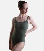 Kiki Ballet Leotard in Sage with Elegant Camisole Neckline image