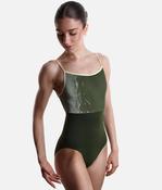 Luxury Velvet Ballet Leotard with Open Back - DANIELA DOU JUNGLE image