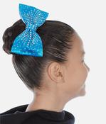 Diamante HAIR BOW for Gymnasts, Sparkly &amp; All-Over Rhinestones