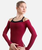 Long Sleeve Dance Top, Stretch Body-Pop for Studio &amp; Streetwear - 816