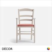 1 A 1 Palma Neo Classic - Bistro Venezia Dining Chair with Armrests and a Seat Pad in Designer Colours from the Surround Eco Leather Collection - Décor for Business