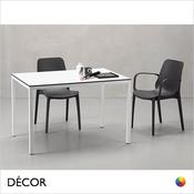 11A2 Ginevra Canteen Dining Chair with Armrests - In Designer Colours &amp; Neutral Tones - Décor for Business