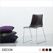 ZEBRA POP CHAIR SLEIGH FRAME, LEATHERMINIMUM ORDER QUANTITY: 2