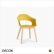 1 A 1 Décor Select - Lady B Natural Canteen Dining Chair with Solid Beech Legs - In Designer Colours &amp; Neutral Tones - Décor for Business