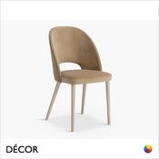 Hope Dining Chair with a Round or Square Seat in Designer Fabrics &amp; Classic Eco Leathers - Made for You - Décor for Home