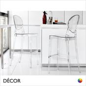Igloo Stackable Bar Stool, Counter Height - In Designer Neutral Tones - Décor for Business