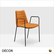 1A1 Midj - Cover Chair with Armrests in Designer Fabrics &amp; Eco Leathers - Décor for Designers