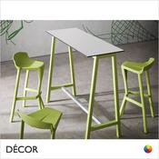 1 A G Step Rectangular Poseur Table, 4 Sizes - In Designer Neutral Tones - Décor for Business