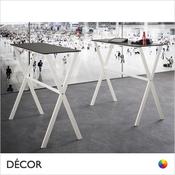 A2 ICS Poseur Table with Compact Laminate Top, Rectangular - In Designer Neutral Tones - Décor for Business