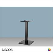111 Tiffany Square Dining Table Base - In Black Powder Coated Steel, Indoor &amp; Outdoor Use - Décor for Business