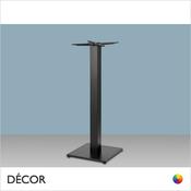 111A Tiffany Square Poseur Table Base with a Square Column - In Black Powder Coated Steel, Indoor &amp; Outdoor Use - Décor for Business
