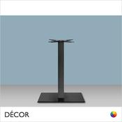 11A Tiffany Rectangular Dining Table Base with a Square Column - In Black Powder Coated Steel, Indoor &amp; Outdoor Use - Décor for Business