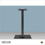 11A Tiffany Rectangular Poseur Table Base with a Square Column - In Black Powder Coated Steel, Indoor &amp; Outdoor Use - Décor for Business