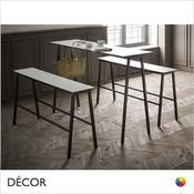 11 Format Rectangular Poseur Table, 4 Sizes - In Designer Neutral Tones - Décor for Business