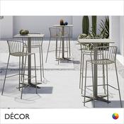 1A1 Amitha Stackable Bar Stool with a Powder Coated Wire Frame - In Designer Colours &amp; Neutral Tones - Décor for Business