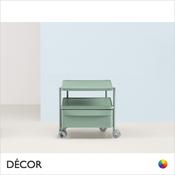 Pedrali - Boxie Office Storage with One Drawer and One Shelf - Powder Coated Steel &amp; Polypropylene - In Designer Colours - Décor for Home &amp; Business