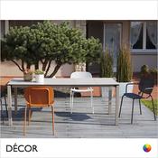 Pranzo Rectangular Extending Dining Table from 120cm to 160cm to 200cm, Indoor &amp; Outdoor - In Designer Neutral Tones - Décor for Business