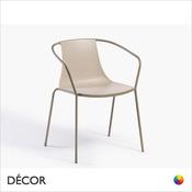 111 Kasia Stackable Dining Chair with Armrests and a Powder Coated Steel Frame, Technopolymer - In Designer Colours &amp; Neutral Tones - Décor for Business image