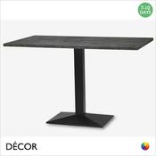 1 Mauro Black Rectangular Table Base - Add Rectangular Laminate Top in a Range of Designer Finishes - Décor for Business image