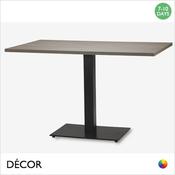 1 Mirco Black Rectangular Table Base - Add Rectangular Laminate Top in a Range of Designer Finishes - Décor for Business image