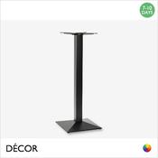 1 Mauro Square Poseur Table Base - In Black Powder Coated Steel, Indoor &amp; Outdoor Use - Décor for Business image