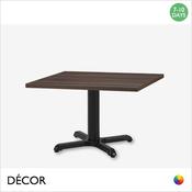 Zeno Small Black Coffee Table Base - Add a Square Laminate Top in a Range of Designer Finishes - Décor for Business image